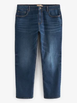 Bleu moyen - Coupe droite Essential Extensible Jeans