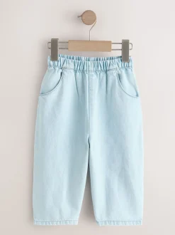 Bleu moyen - Jean barrel Pullon (3mois à7ans)