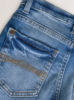 Bleu moyen - Jeans extensibles (3-17yrs)