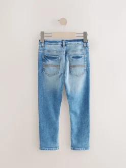Bleu moyen - Jeans extensibles (3-17yrs)