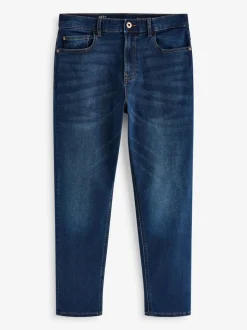 Bleu moyen - Jeansextensible classique coupe fuselée régulière