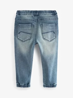 Bleu moyen - Joggers Jeans Avec Confort Extensible (3mths-7yrs)