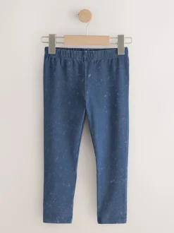 Bleu moyen - Leggings en denim (3-16ans)