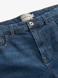 Bleu moyen - Lit 1 place - Coupe ajustée Classic Jeans extensibles