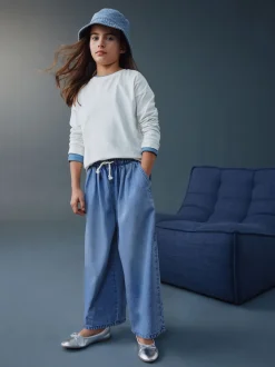 Bleu moyen - Pullon Jean barrel (3-16ans)