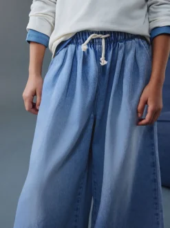 Bleu moyen - Pullon Jean barrel (3-16ans)