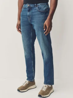 Bleu moyen - Slim Fit (Slim Fit) - extensible Denim Jeans