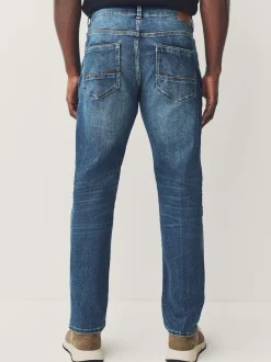 Bleu moyen - Slim Fit (Slim Fit) - extensible Denim Jeans
