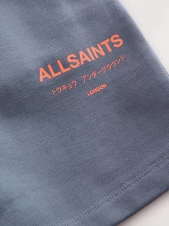 Bleu moyen - SmallSaints Short Underground Sweat 100% coton