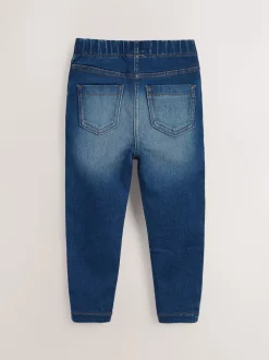 Bleu moyen/jean bleu clair - Jeggings à taille élastiquée (3mois-7ans)