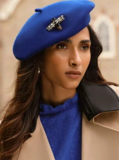 Bleu orné - Love & Roses Chapeaux