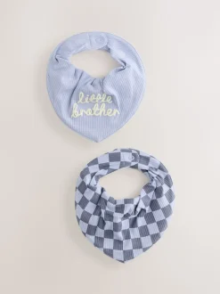 Bleu Petit Frère - Bébé BIBS 2 Pack