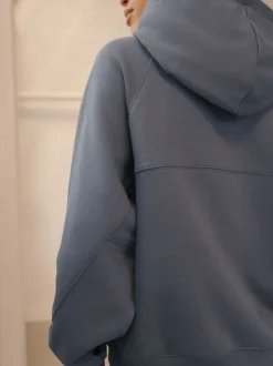 bleu pâle - Sweat à capuche épais coupe standard décontracté