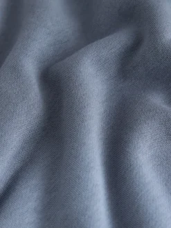 bleu pâle - Sweat à capuche épais coupe standard décontracté