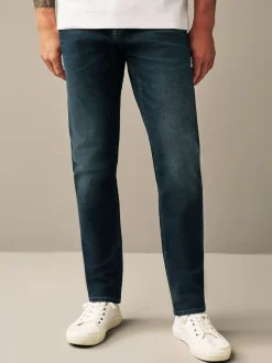 Bleu profond - Slim Fit (Slim Fit) - extensible Denim Jeans