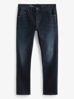 Bleu profond - Slim Fit (Slim Fit) - extensible Denim Jeans