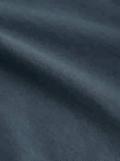 Bleu pétrole - Sweat à capuche zippé léger