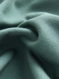 Bleu sarcelle foncé - Ensemble surchemise et t-shirt à capuche en sergé (3mois7ans)