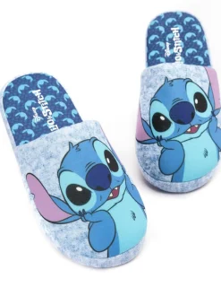 Bleu surpiqué - Chaussons mules d’hiver Vanilla Underground femme