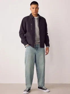 Bleu teinte claire - Coupe ballon - délavé vintage Denim Jeans