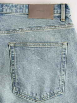 Bleu teinte claire - Coupe ballon - délavé vintage Denim Jeans