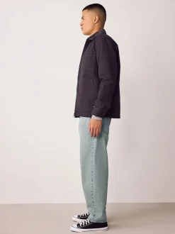 Bleu teinte claire - Coupe ballon - délavé vintage Denim Jeans