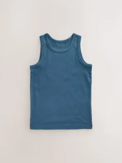 Bleu tonal - Lot de 10 gilets en coton (1.5-16ans)