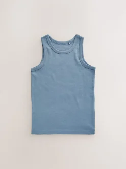 Bleu tonal - Lot de 10 gilets en coton (1.5-16ans)