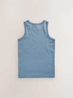 Bleu tonal - Lot de 10 gilets en coton (1.5-16ans)