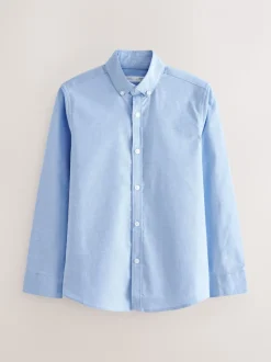 Bleu uni - Chemise Oxford (3-16ans)