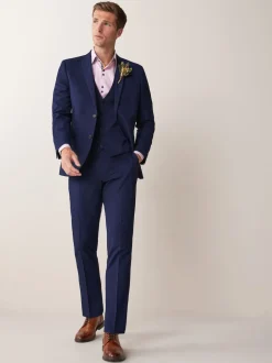 bleu vif - Coupe sur mesure - Veste de costume à deux boutons