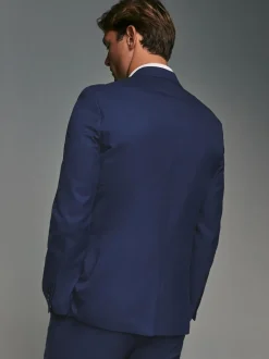 bleu vif - Coupe sur mesure - Veste de costume texturée