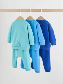 Bleu vif - Ensemble sweat et jogging bébé 6 pièces (0mois-3ans)