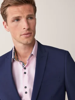 bleu vif - Skinny Fit (Skinny Fit) - Veste de costume à deux boutons