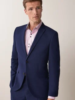 bleu vif - Slim Fit (Slim Fit) - Veste de costume à deux boutons