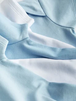 Bleu/Blanc - Bodys unis pour bébé