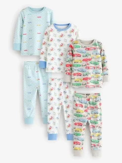 Bleu/Blanc Cars - Pyjama Snuggle 3 Pack