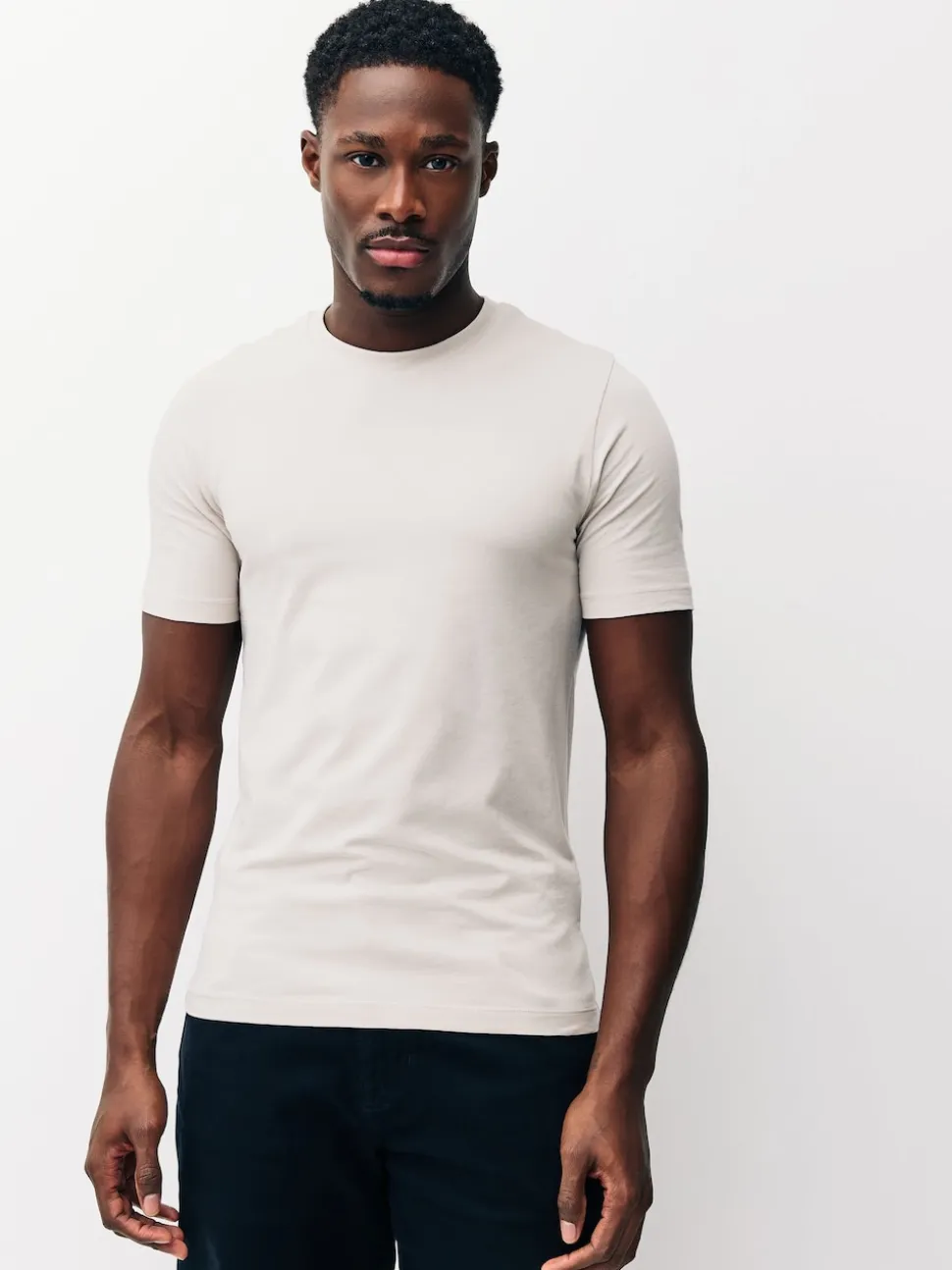 Bleu/blanc écru/vert - Lot de 3 t-shirts Muscle Fit Essential