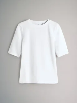 Bleu/bleu clair/Crème/Blanc - The Set lot de 4 t-shirts à manches mi-longues à col rond