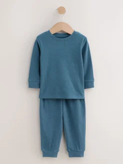 Bleu/bleu marine/gris - Lot de 3 pyjamas décontractés (9mois à12ans)