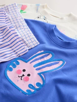 Bleu/Crème - Ensemble short haut et cycliste Lot de 2 (3mois7ans)