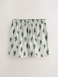 Bleu/Gris - Ensemble pyjama Terry Urban en jersey à manches courtes