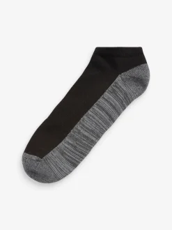 Bleu/Gris - Lot de 5 - Chaussettes de sport rembourrées