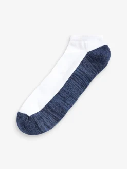 Bleu/Gris - Lot de 5 - Chaussettes de sport rembourrées
