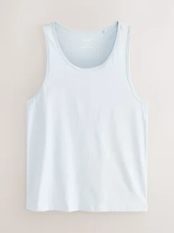 Bleu/Gris - Lot de 5 gilets à superposer 100% coton