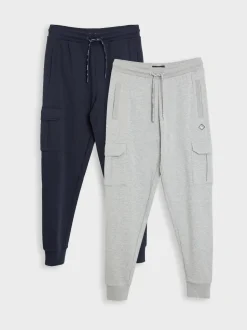 Bleu/Gris - Threadbare Joggers Cargos Style 2 Lot