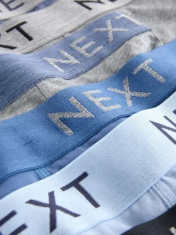 Bleu/gris/noir - Boxer en coton riche 10 Lot