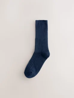 Bleu/gris/noir - Lot de 4 paires de chaussettes douillettes ultra-douces