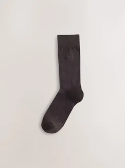 Bleu/Gris/Vert - Lot de 8 - Chaussettes fraîches brodées durables