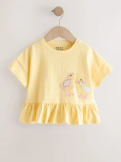 Bleu/Jaune - Pack T-shirt 4 (3mois-7ans)
